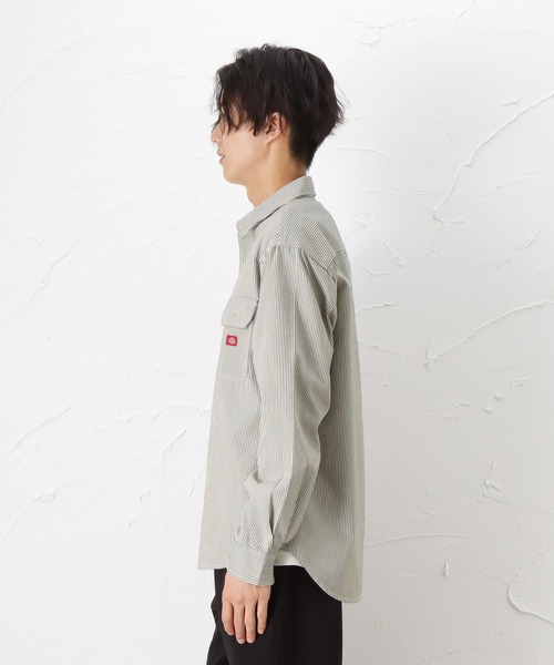 Dickies(ディッキーズ)の「Dickies ディッキーズ 長袖ツイルワークシャツ(シャツ/ブラウス・メンズ・ホワイト/ブラック/ネイビー・L/M/XL)」の19枚目の写真