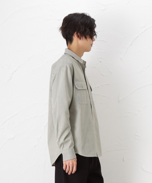 Dickies(ディッキーズ)の「Dickies ディッキーズ 長袖ツイルワークシャツ(シャツ/ブラウス・メンズ・ホワイト/ブラック/ネイビー・L/M/XL)」の20枚目の写真