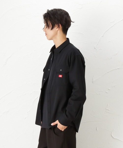 Dickies(ディッキーズ)の「Dickies ディッキーズ 長袖ツイルワークシャツ(シャツ/ブラウス・メンズ・ホワイト/ブラック/ネイビー・L/M/XL)」の22枚目の写真