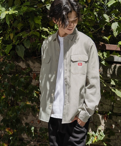 Dickies(ディッキーズ)の「Dickies ディッキーズ 長袖ツイルワークシャツ(シャツ/ブラウス・メンズ・ホワイト/ブラック/ネイビー・L/M/XL)」の11枚目の写真