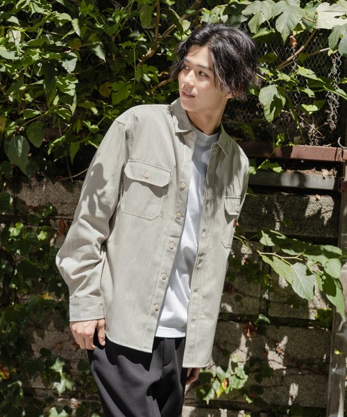 Dickies(ディッキーズ)の「Dickies ディッキーズ 長袖ツイルワークシャツ(シャツ/ブラウス・メンズ・ホワイト/ブラック/ネイビー・L/M/XL)」の12枚目の写真
