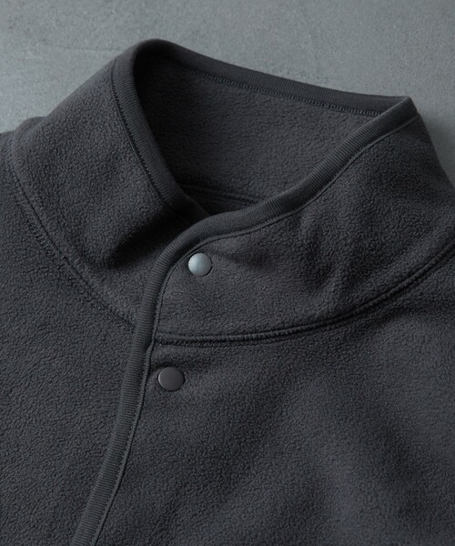 FREAK'S STORE(フリークスストア)の「WEB限定 ビッグシルエット フリース スナップカーディガン/フリースジャケット/フリースブルゾン(ブルゾン・メンズ・ブラック/グレー/ブラウン/オリーブ/ブルー・SMALL/MEDIUM/LARGE)」の21枚目の写真