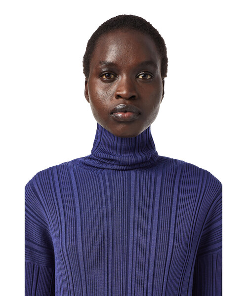 DIESEL（ディーゼル）の「レディース タートルネック ニット リブニット ドロップショルダー マキシ丈（ワンピース・レディース・グレー/パープル/グリーン・X-SMALL/MEDIUM/SMALL/LARGE）」の10枚目の写真