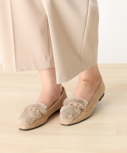 DRESKIP（ドレスキップ）の「◆フェイクファービットローファー（ドレスシューズ・レディース・ブラック/ベージュ/ブラウン系2・35/45/25）」の7枚目の写真