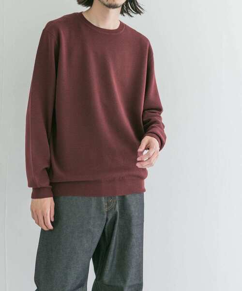 URBAN RESEARCH(アーバンリサーチ)の「WASHABLEウールクルーニット(ニット/セーター・メンズ・ネイビー/グリーン/ブラウン/チャコールグレー・MEDIUM/LARGE)」の3枚目の写真