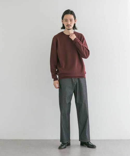 URBAN RESEARCH(アーバンリサーチ)の「WASHABLEウールクルーニット(ニット/セーター・メンズ・ネイビー/グリーン/ブラウン/チャコールグレー・MEDIUM/LARGE)」の6枚目の写真