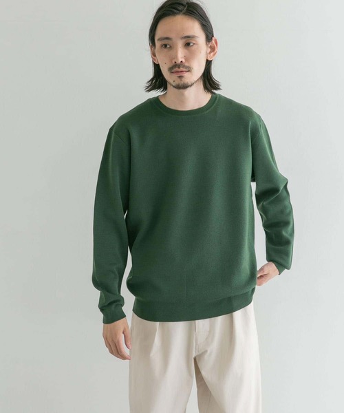 URBAN RESEARCH(アーバンリサーチ)の「WASHABLEウールクルーニット(ニット/セーター・メンズ・ネイビー/グリーン/ブラウン/チャコールグレー・MEDIUM/LARGE)」の9枚目の写真