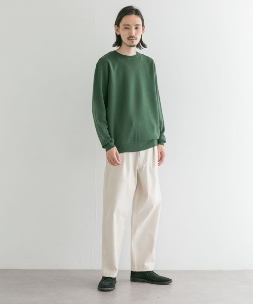 URBAN RESEARCH(アーバンリサーチ)の「WASHABLEウールクルーニット(ニット/セーター・メンズ・ネイビー/グリーン/ブラウン/チャコールグレー・MEDIUM/LARGE)」の10枚目の写真