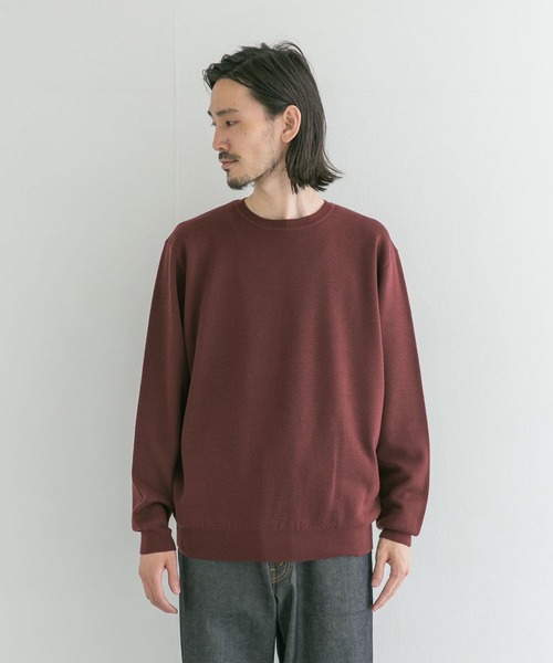 URBAN RESEARCH(アーバンリサーチ)の「WASHABLEウールクルーニット(ニット/セーター・メンズ・ネイビー/グリーン/ブラウン/チャコールグレー・MEDIUM/LARGE)」の12枚目の写真