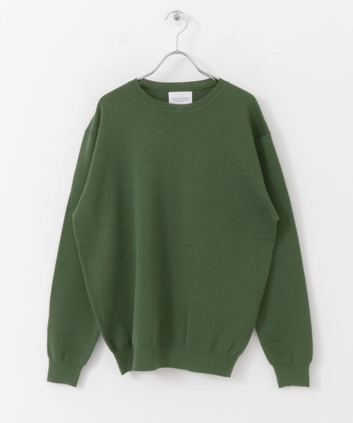 URBAN RESEARCH(アーバンリサーチ)の「WASHABLEウールクルーニット(ニット/セーター・メンズ・ネイビー/グリーン/ブラウン/チャコールグレー・MEDIUM/LARGE)」の16枚目の写真