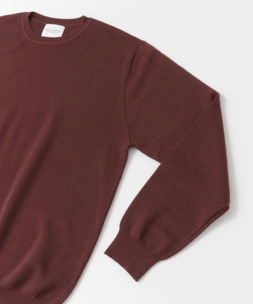 URBAN RESEARCH(アーバンリサーチ)の「WASHABLEウールクルーニット(ニット/セーター・メンズ・ネイビー/グリーン/ブラウン/チャコールグレー・MEDIUM/LARGE)」の19枚目の写真