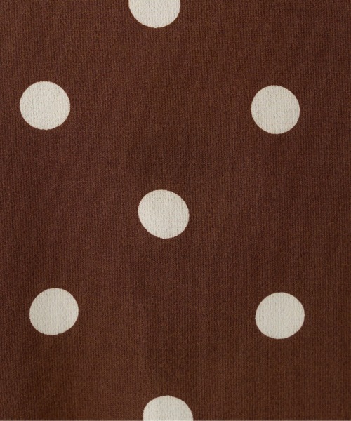 natural couture（ナチュラルクチュール）の「【WEB限定】osono長さ変えれるレトロドットスカート（スカート・レディース・ブラウン/ブラック・FREE）」の17枚目の写真