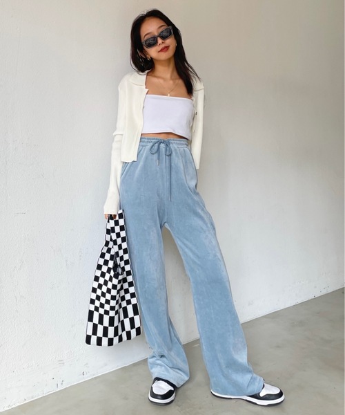 SHAGGIE（シャギー）の「ニットチェッカートートバッグ（トートバッグ・レディース・ブラック/ブルー/グリーン・FREE）」の9枚目の写真