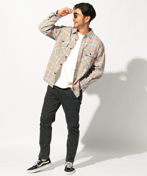 BAYFLOW（ベイフロー）の「カリフォルニアチェックシャツ（シャツ/ブラウス・メンズ・オフホワイト/オレンジ/ブルー・SMALL/MEDIUM/LARGE）」の17枚目の写真