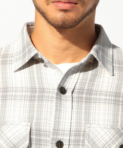 BAYFLOW（ベイフロー）の「カリフォルニアチェックシャツ（シャツ/ブラウス・メンズ・オフホワイト/オレンジ/ブルー・SMALL/MEDIUM/LARGE）」の9枚目の写真