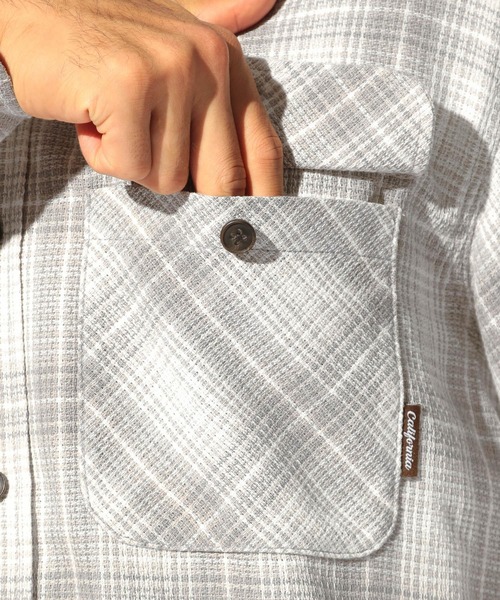 BAYFLOW（ベイフロー）の「カリフォルニアチェックシャツ（シャツ/ブラウス・メンズ・オフホワイト/オレンジ/ブルー・SMALL/MEDIUM/LARGE）」の16枚目の写真