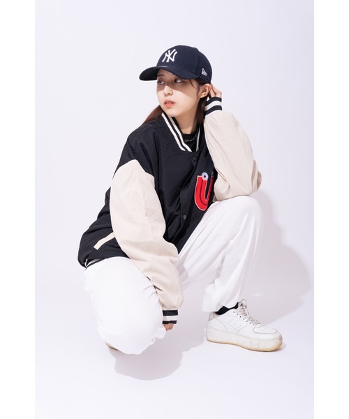 DEVICE（デバイス）の「ユニフォーム オーバーサイズ ストリート スタジャン ジャケット（スタジャン・レディース・ブラック/グリーン/ブルー・FREE）」の18枚目の写真