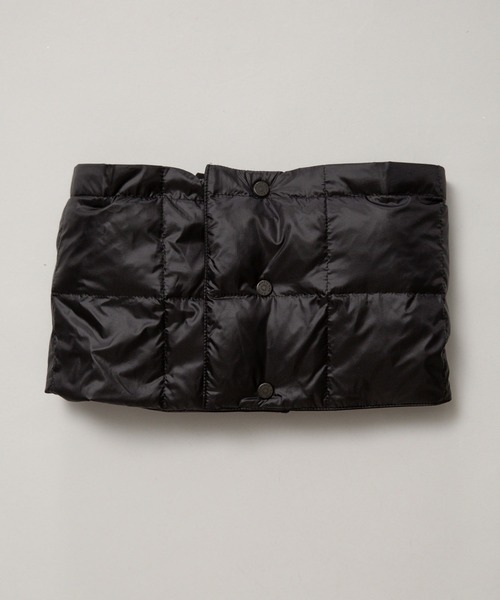 NANO universe(ナノユニバース)の「西川ダウン(R)フードネックウォーマー(ネックウォーマー/スヌード・メンズ・チャコール/カーキ/ブラック・FREE)」の7枚目の写真