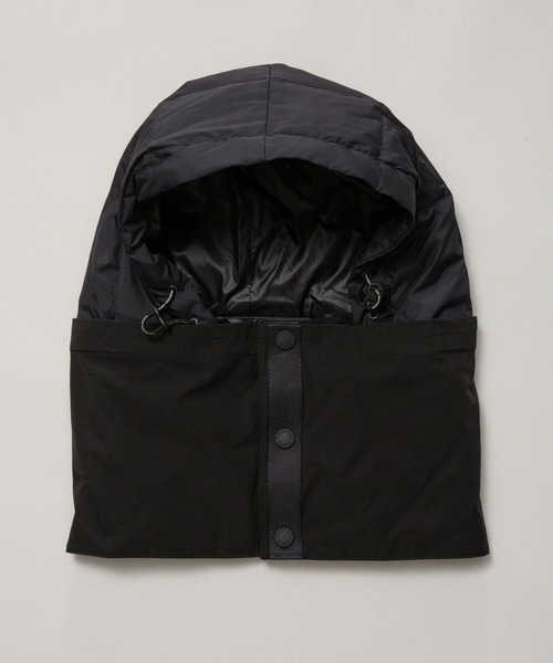 NANO universe(ナノユニバース)の「西川ダウン(R)フードネックウォーマー(ネックウォーマー/スヌード・メンズ・チャコール/カーキ/ブラック・FREE)」の9枚目の写真