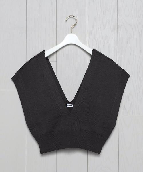 H BEAUTY&YOUTH UNITED ARROWS(エイチビューティーアンドユースユナイテッドアローズ)の「<H>SOLID WOOL 9GAUGE VEST/ベスト(ベスト・レディース・ダークグレー/ベージュ・FREE)」の9枚目の写真