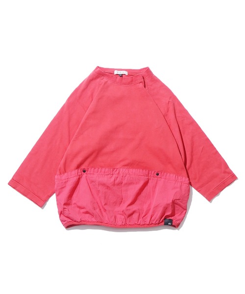 F.O.U（エフオーユー）の「F.O.U/エフオーユー 異素材ポケットTシャツ ラグランカットソー（Tシャツ/カットソー・キッズ・ネイビー/レッド/カーキ・130/140）」の14枚目の写真