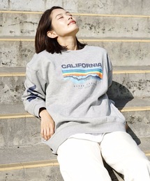 【OP:オーピー】ロゴプリント裏起毛クルースウェット / トレーナー ユニセックス