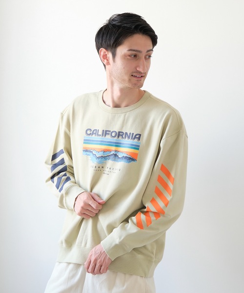 Ocean Pacific(オーシャンパシフィック)の「【OP:オーピー】ロゴプリント裏起毛クルースウェット / トレーナー ユニセックス(スウェット・メンズ・ベージュ/ネイビー/オフホワイト/ヘザーグレー・MEDIUM/LARGE/X-LARGE)」の21枚目の写真