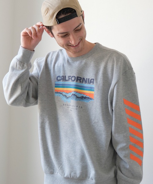 Ocean Pacific(オーシャンパシフィック)の「【OP:オーピー】ロゴプリント裏起毛クルースウェット / トレーナー ユニセックス(スウェット・メンズ・ベージュ/ネイビー/オフホワイト/ヘザーグレー・MEDIUM/LARGE/X-LARGE)」の15枚目の写真