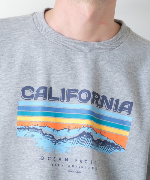 Ocean Pacific(オーシャンパシフィック)の「【OP:オーピー】ロゴプリント裏起毛クルースウェット / トレーナー ユニセックス(スウェット・メンズ・ベージュ/ネイビー/オフホワイト/ヘザーグレー・MEDIUM/LARGE/X-LARGE)」の19枚目の写真