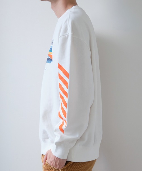 Ocean Pacific(オーシャンパシフィック)の「【OP:オーピー】ロゴプリント裏起毛クルースウェット / トレーナー ユニセックス(スウェット・メンズ・ベージュ/ネイビー/オフホワイト/ヘザーグレー・MEDIUM/LARGE/X-LARGE)」の10枚目の写真