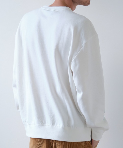 Ocean Pacific(オーシャンパシフィック)の「【OP:オーピー】ロゴプリント裏起毛クルースウェット / トレーナー ユニセックス(スウェット・メンズ・ベージュ/ネイビー/オフホワイト/ヘザーグレー・MEDIUM/LARGE/X-LARGE)」の11枚目の写真