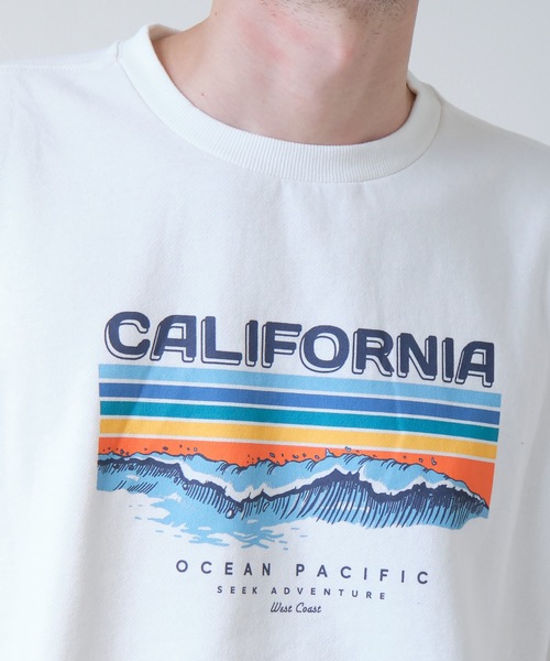 Ocean Pacific(オーシャンパシフィック)の「【OP:オーピー】ロゴプリント裏起毛クルースウェット / トレーナー ユニセックス(スウェット・メンズ・ベージュ/ネイビー/オフホワイト/ヘザーグレー・MEDIUM/LARGE/X-LARGE)」の12枚目の写真