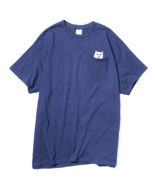 RIPNDIP(リップンディップ)の「RIPNDIP/リップンディップ Lord Nermal Pocket Tee ポケット付き半袖Tシャツ(Tシャツ/カットソー・メンズ・ブラック/ダークオレンジ/ダークブルー/ダークパープル/ホワイト/ネイビー/ナチュラル/グリーン・L/M/XL)」の5枚目の写真