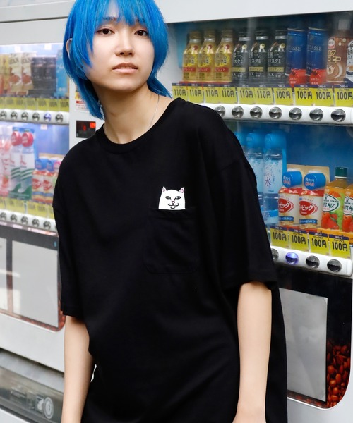 RIPNDIP(リップンディップ)の「RIPNDIP/リップンディップ Lord Nermal Pocket Tee ポケット付き半袖Tシャツ(Tシャツ/カットソー・メンズ・ブラック/ダークオレンジ/ダークブルー/ダークパープル/ホワイト/ネイビー/ナチュラル/グリーン・L/M/XL)」の10枚目の写真
