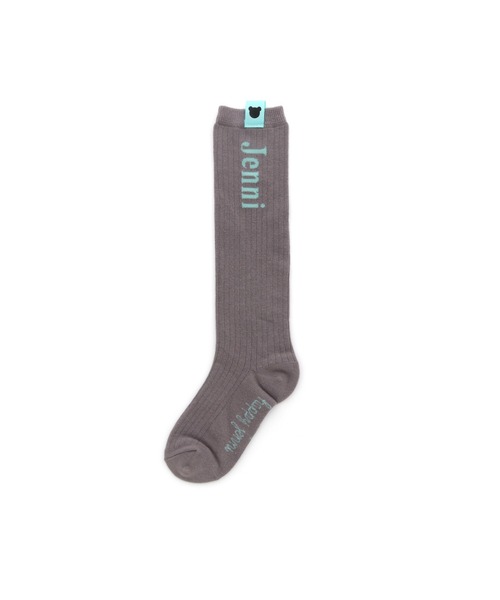 JENNI love（ジェニィラブ）の「ベアプリントテープリブハイソックス（ソックス/靴下・キッズ・ブラック/グレー/ネイビー・19-21cm/22-24cm）」の3枚目の写真