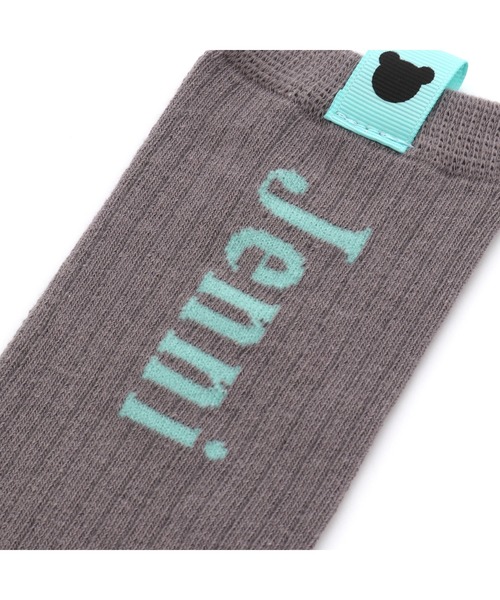 JENNI love（ジェニィラブ）の「ベアプリントテープリブハイソックス（ソックス/靴下・キッズ・ブラック/グレー/ネイビー・19-21cm/22-24cm）」の5枚目の写真