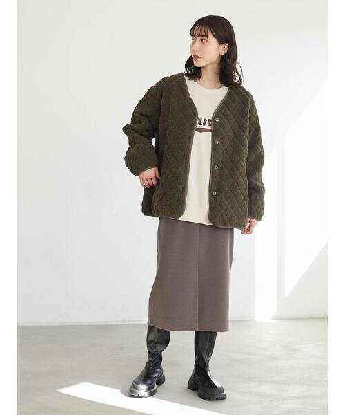 Green Parks(グリーンパークス)の「・novem 9 サテンシシュウロゴウラキモウスウェット*(スウェット・レディース・ブラック/レッド/グリーン/アイボリー・FREE)」の18枚目の写真