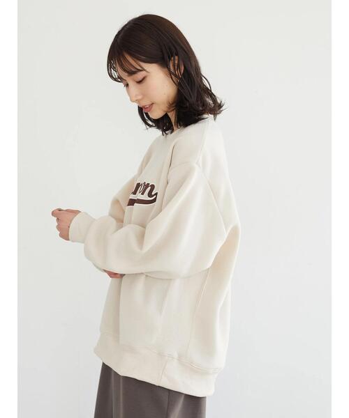 Green Parks(グリーンパークス)の「・novem 9 サテンシシュウロゴウラキモウスウェット*(スウェット・レディース・ブラック/レッド/グリーン/アイボリー・FREE)」の21枚目の写真