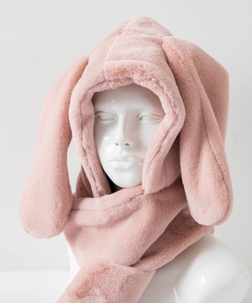 CUNE キューン　スヌードネックウォーマー　ユニセックス　うさぎ　美品 中綿ネックウォーマー｜ウサギがいる｜CUNE ONLINE STORE