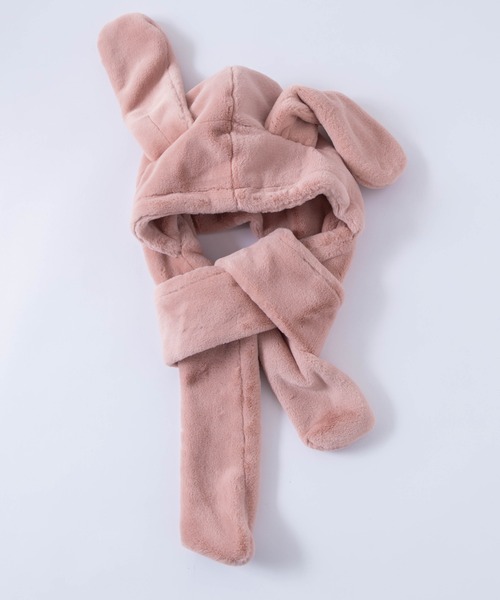 WEGO（ウィゴー）の「WEGO/ウサギスヌード（ネックウォーマー/スヌード・レディース・ホワイト/ブラック/ピンク・FREE）」の13枚目の写真