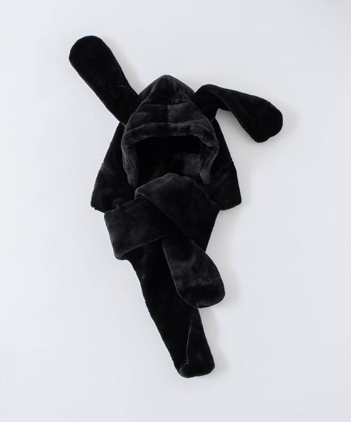 WEGO（ウィゴー）の「WEGO/ウサギスヌード（ネックウォーマー/スヌード・レディース・ホワイト/ブラック/ピンク・FREE）」の12枚目の写真