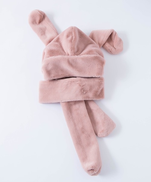 WEGO（ウィゴー）の「WEGO/ウサギスヌード（ネックウォーマー/スヌード・レディース・ホワイト/ブラック/ピンク・FREE）」の14枚目の写真