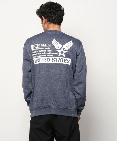 U.S. AIR FORCE グレー トレーナー M AVIREX U.S. AIR FORCE スウェット M グレー AVIREX(アヴィレックス