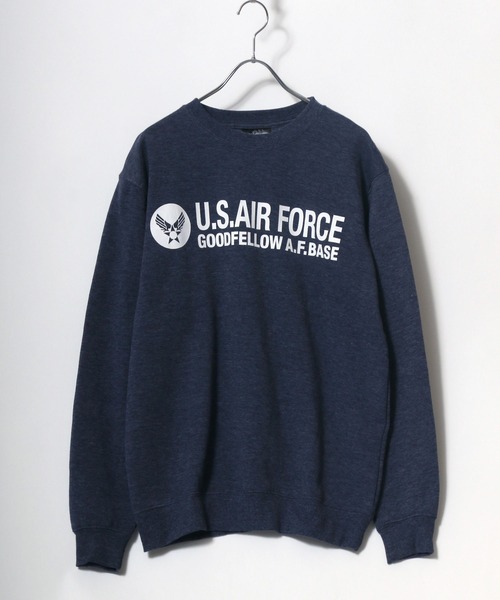 セール】US AIR FORCE ミリタリーロゴプリント スウェット
