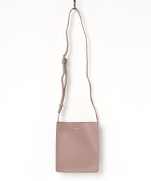 ヴィーガンレザー スクエアフォルム ミニショルダーバッグ