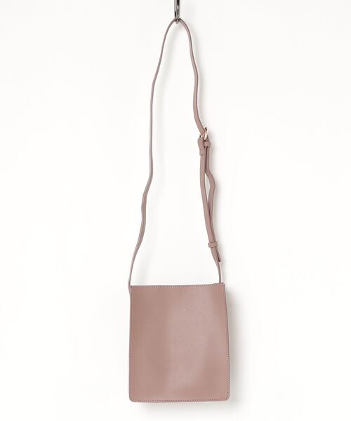 ALWAYS GOOD TIME(オルウェイズグッドタイム)の「ヴィーガンレザー スクエアフォルム ミニショルダーバッグ(ショルダーバッグ・レディース・ブラック/ベージュ/ブラウン・FREE)」の4枚目の写真