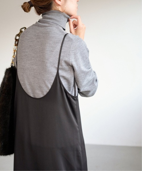 FRAMeWORK（フレームワーク）の「レーヨンキャミワンピース◆（ワンピース・レディース・ブラック・36/38）」の2枚目の写真