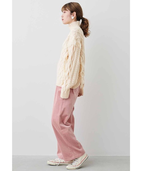 MEDE19F（メデジュウキュウ）の「ＭＥＤＥ１９Ｆ　デコラティブニット（ニット/セーター・レディース・ピンク/オフホワイト・MEDIUM/LARGE/X-LARGE/XX-LARGE）」の15枚目の写真