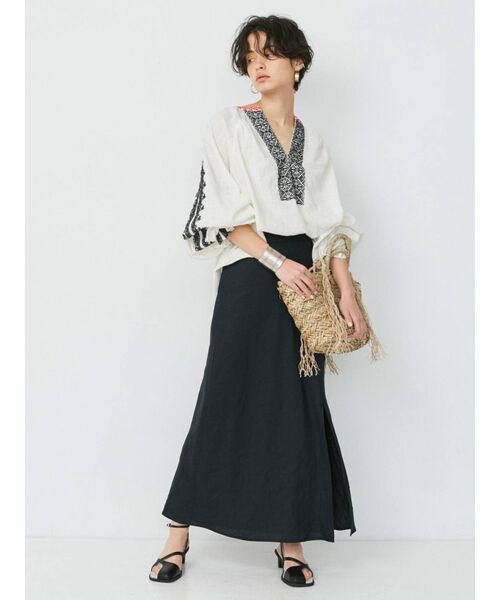 Ungrid（アングリッド）の「スリットフレアスカート（スカート・レディース・ブラック/ターコイズブルー/ベージュ・FREE）」の20枚目の写真