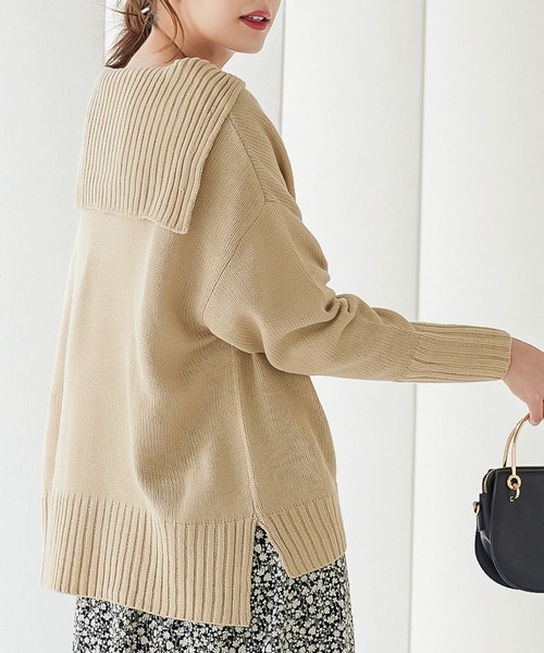 KOBE LETTUCE（コウベレタス）の「セーラー襟ニットプルオーバー